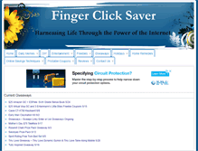 Tablet Screenshot of fingerclicksaver.com